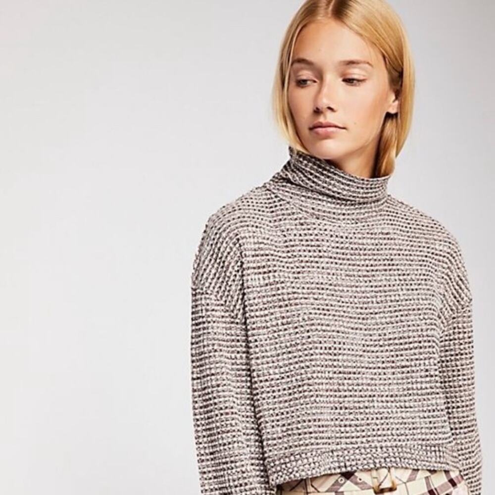 Free People Turtleneck BK Top